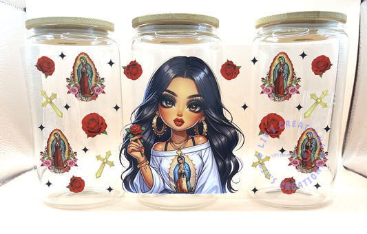Girl with Virgen